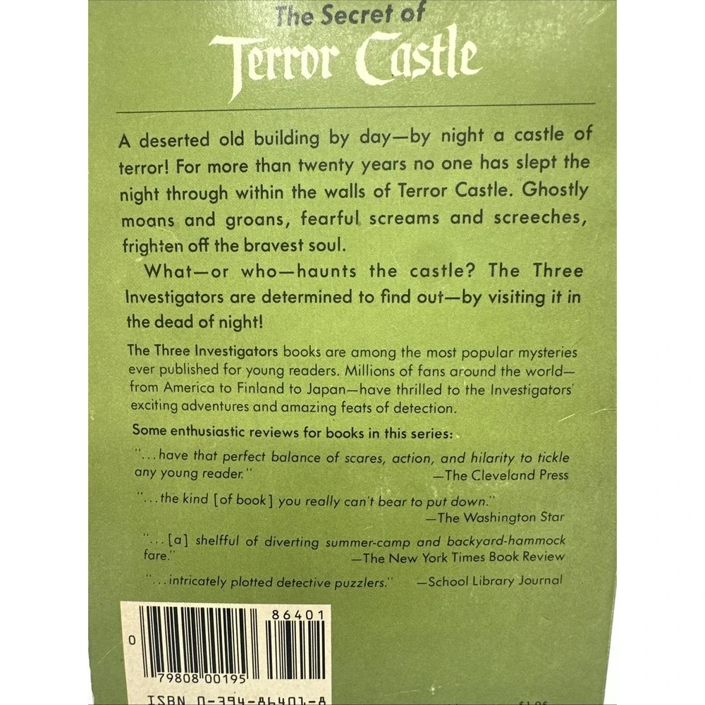 Secret of Terror Castle by Robert Arthur (1985, Digest Paperback)